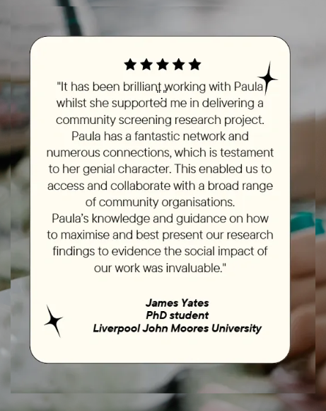 Testimonial from James Yates